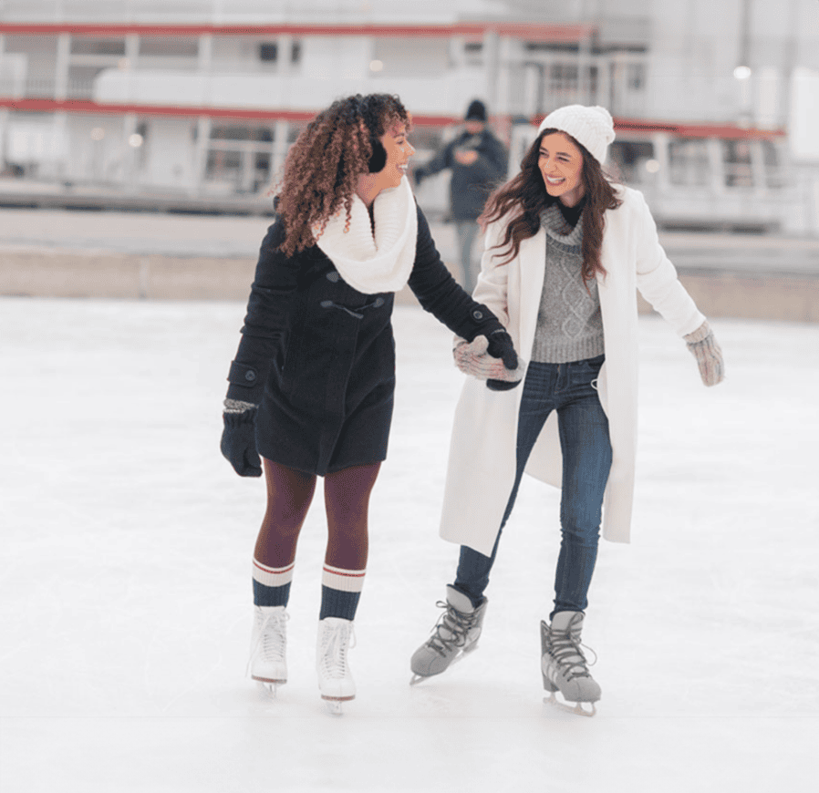 Two Woman Skating